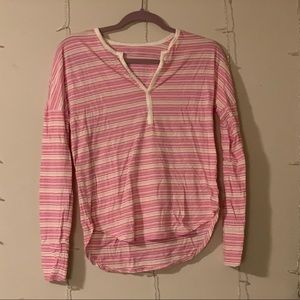 GAP | Pink Striped Long Sleeve